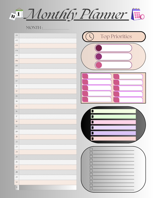 Monthly Planner